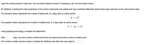 Type the correct answer in each box. use numerals instead of words. if necessary, use / for the frac