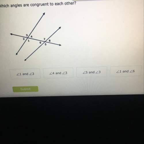 Which angles are congruent to each other?