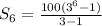 S_6=\frac{100(3^6-1)}{3-1}