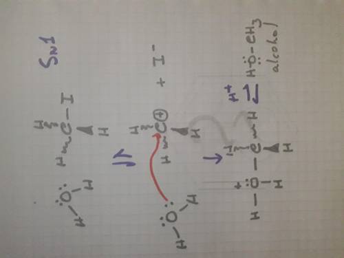 Draw the product of nucleophilic substitution with each neutral nucleophile. when the initial substi
