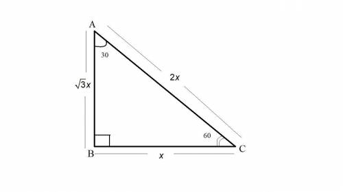 Which of the following could be the ratio of the length of the longer leg of a 30-60-90 triangle to