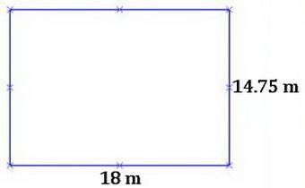 The area of a rectangle is 265.5 m2. if the length is 18 m, what is the perimeter of the rectangle?