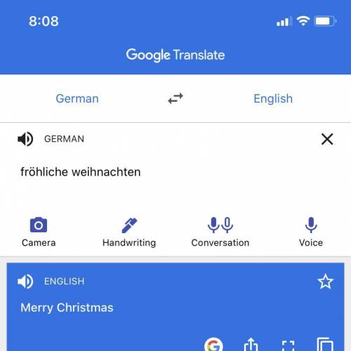 Translate this  fröhliche weihnachten