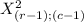 X^2_{(r-1);(c-1)}