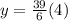 y=\frac{39}{6}(4)
