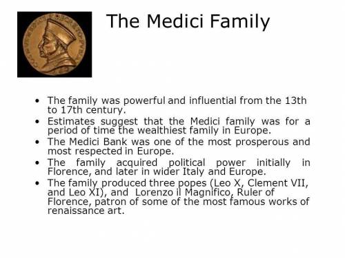 What problems do you foresee for the medici family?  why?
