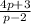 \frac{4p+3}{p-2}