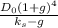 \frac{D_{0} (1 + g)^{4} }{k_{s} - g}
