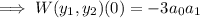 \implies W(y_1,y_2)(0)=-3a_0a_1