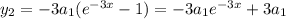 y_2=-3a_1(e^{-3x}-1)=-3a_1e^{-3x}+3a_1