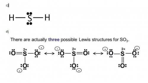 Draw the electron dot structure for each of the molecules below  a. nci3 b. co2  c.h2s d.so3