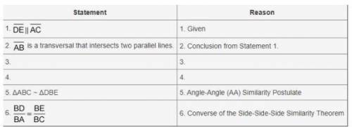 Question 4(multiple choice worth 2 points) (03.06 mc)  in δabc shown below, segment de is parallel t