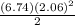 \frac{(6.74)(2.06)^{2} }{2}