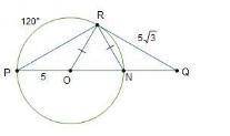 Points n, p, and r all lie on circle o. arc pr measures 120°. how does the measure of angle rnq rela