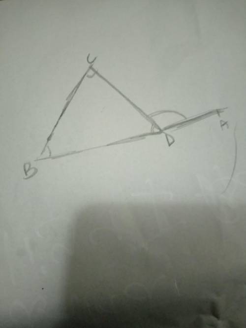 Complete the proof of the exterior angle theorem. given:  angle acd is an exterior angle of triangle