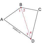 the quadrilateral shown is a rhombus. what is m∠4?