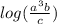 log(\frac{a^3b}{c})