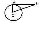 Ab ← → is tangent to circle o at point a. if m∠aob = 55°, what is m∠abo ?