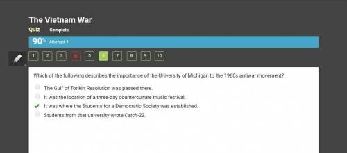Which of the following describes the importance of the university of michigan to the 1960s antiwar m