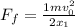 F_f = \frac{1mv_0^2}{2x_1}