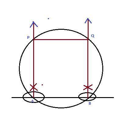 When constructing an inscribed square, how many lines will be drawn in the circle?