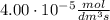 4.00\cdot 10^{-5} \frac{mol}{dm^3 s}