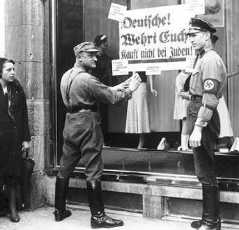 What does this sign suggest about the nazi government’s policies toward jews?  the nazis were trying