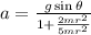 a=\frac{g\sin \theta }{1+\frac{2mr^2}{5mr^2}}