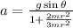 a=\frac{g\sin \theta }{1+\frac{2mr^2}{3mr^2}}
