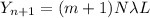Y_{n+1} = (m+1)N\lambda L