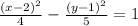 \frac{(x - 2)^{2} }{4} - \frac{(y - 1)^{2}}{5} = 1