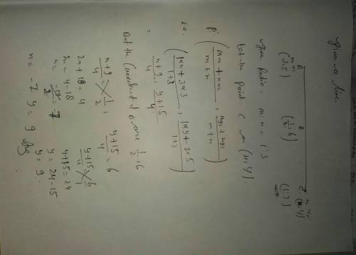 Find the coordinates of the point c,if the point b(1/2,6) divides the line segment joining the point