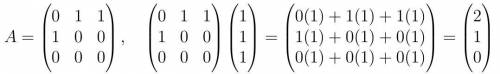 With bases v1, v2 , v3 andw1, w2 , w3, suppose t(v1) = w2 and t(v2) = t(v3) = w1 + w3 . t is a linea