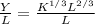 \frac{Y}{L} =\frac{K^{1/3}L^{2/3}}{L}