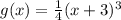 g(x)=\frac{1}{4}(x+3)^3