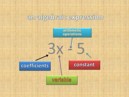 Algebraic expression for the sum of 15 and x, plus 7