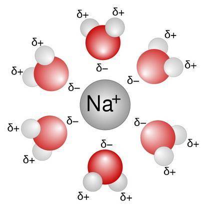 Surrounding ions with water molecules is known as