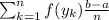 \sum_{k=1}^n f(y_k) \frac{b-a}{n}
