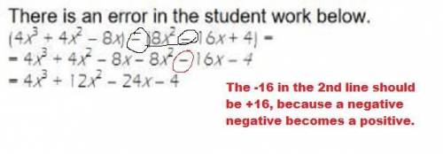 What is the error in the student work below?