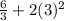 \frac{6}{3}+2(3)^2