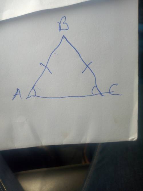 If ab = bc in triangle abc, then which of the following must be true?  angle a is less than angle c