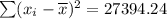\sum(x_i-\overline{x})^2=27394.24