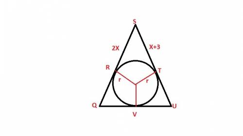 what is the perimeter of triangle qsu?   3 units 16 units 30 units 40 units