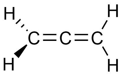 Amolecule of alkene has the chemical formula c3h4. how many carbon-carbon double bonds are present i