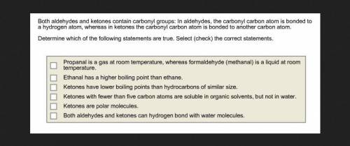 Both aldehydes and ketones contain carbonyl groups. in aldehydes, the carbonyl carbon atom is bonded