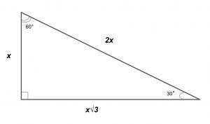 Which triangle is a 30°-60°-90° triangle?  10,3 5/3 mark this and return save and exit