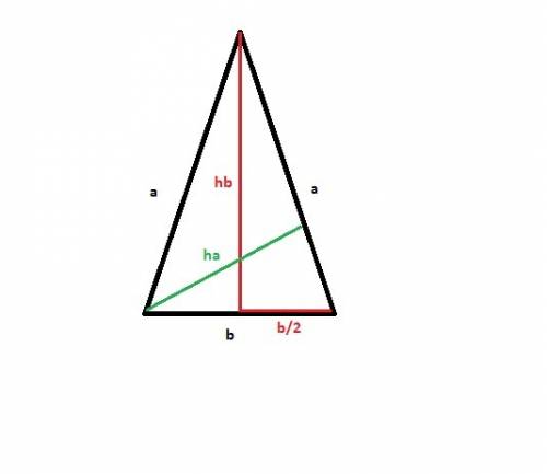 The base of an isosceles triangle and the altitude drawn from one of the congruent sides are equal t