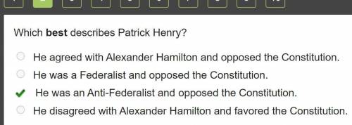 What best describes patrick henry?