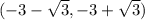 (-3-\sqrt3,-3+\sqrt3)