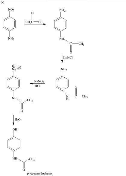 Each of the following compounds has been prepared from p-nitroaniline. outline a reasonable series o